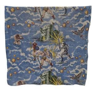 Mattel 1983 He-Man Fleece Blanket Castle Gray Skull Masters of The Universe Twin